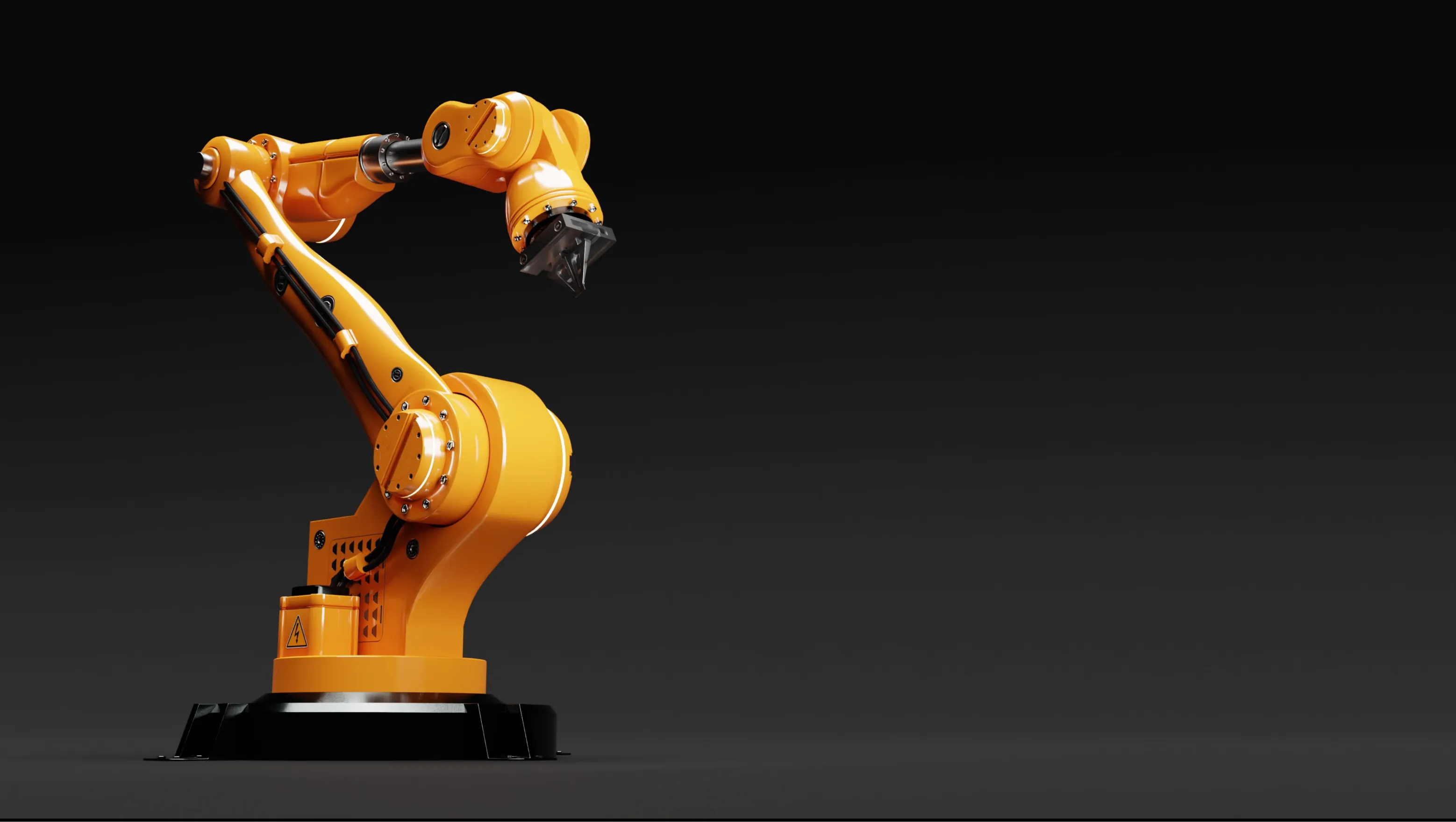 ロボットアームの近接イメージ